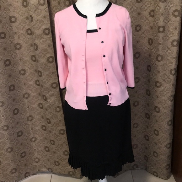Pink & black Worthington sweater set - Picture 8 of 8